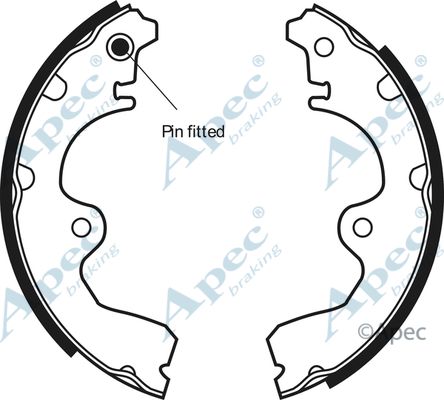 APEC BRAKING Bremžu loku komplekts SHU518